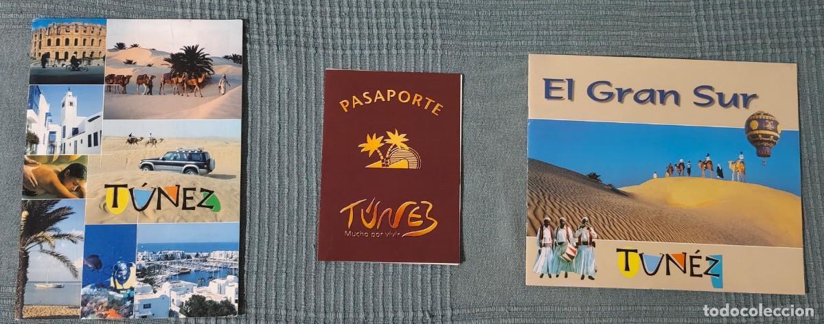 Tourismusbrosch&uuml;ren: LOTE DE 3 FOLLETOS TUR&Iacute;STICOS DE T&Uacute;NEZ