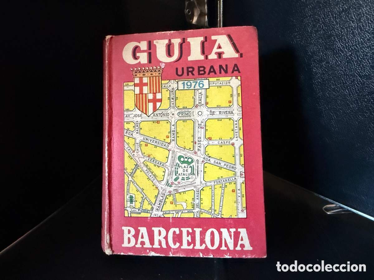 Folletos de turismo: Gu&iacute;a Urbana de Barcelona 1976 &ndash; libro vintage retro
