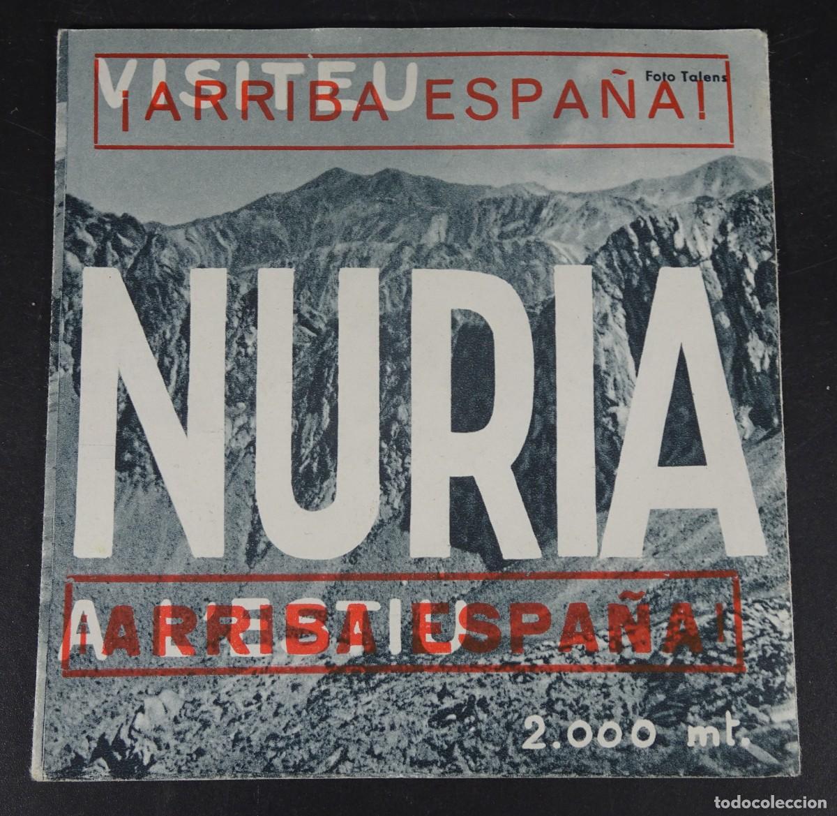 Folletos de turismo: ANTIGUO FOLLETO PUBLICIDAD NURIA, MARCADO ARRIBA ESPA&Ntilde;A, FOTO TALENS, ZERKOWITZ, VER FOTOS