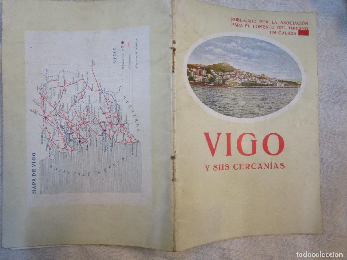 Folletos de turismo: VIGO APROX 1925 - GUIA &rdquo; VIGO Y SUS CERCANIAS &rdquo; ASOCIACION FOMENTO DEL TURISMO EN GALICIA 32PP 19CM.