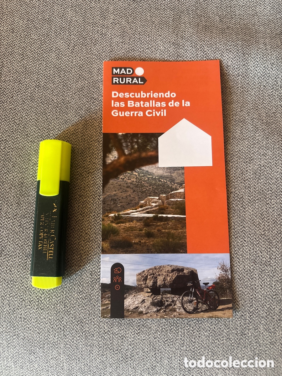 Folletos de turismo: Tr&iacute;ptico Descubriendo las batallas de la Guerra Civil. Madrid. ASM
