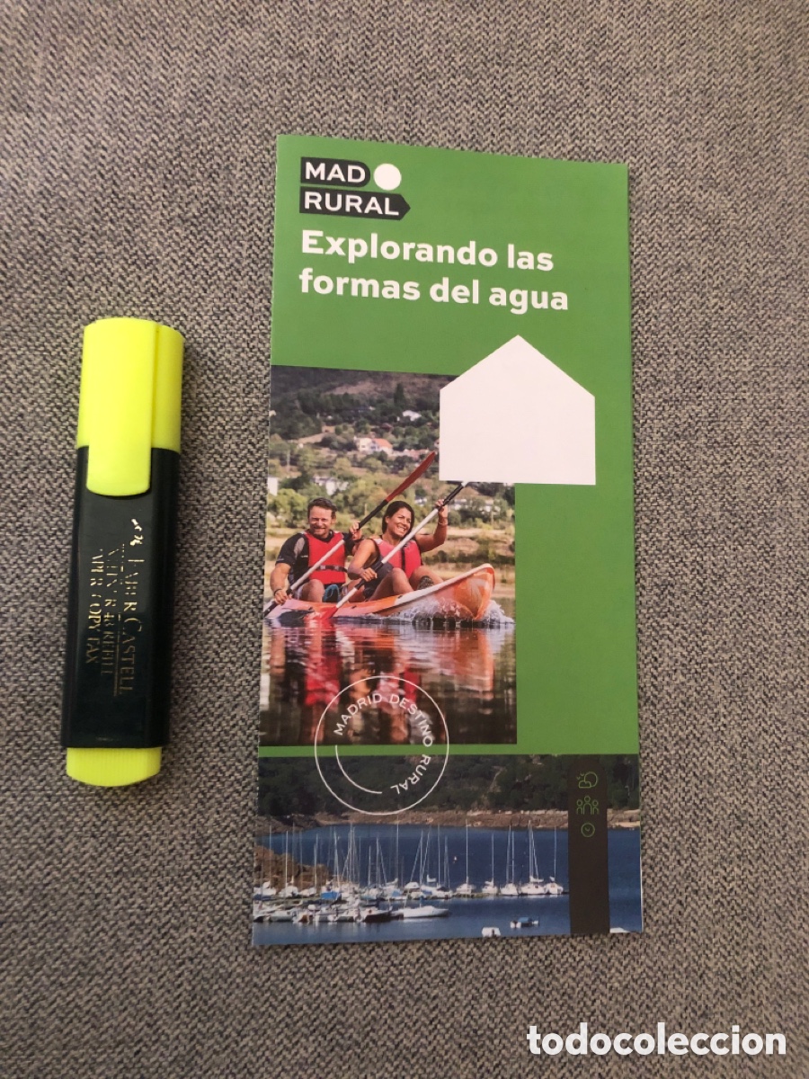 Folletos de turismo: Folleto Explorando las formas del agua. Madrid. Tr&iacute;ptico. ASM