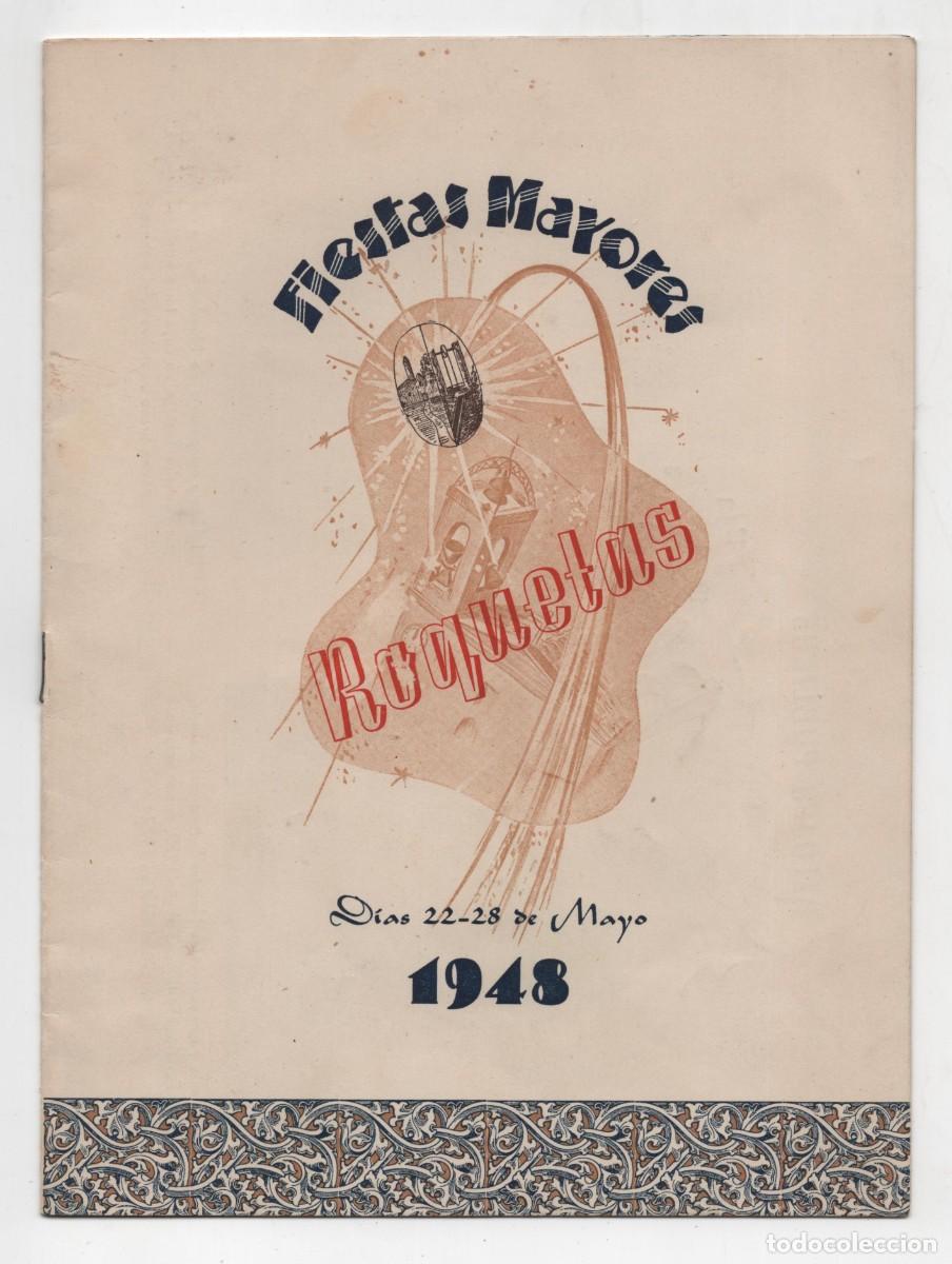 Folletos de turismo: ROQUETAS (ROQUETES) PROGRAMA DE FIESTAS MAYORES DEL 22 AL 28 MAYO DEL A&Ntilde;O 1948