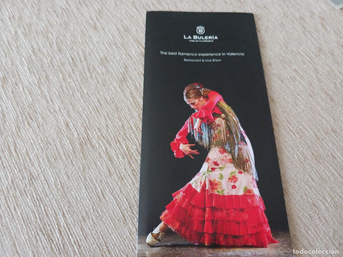 Folletos de turismo: triptico de la buleria, restaurant - tablao flamenco en valencia