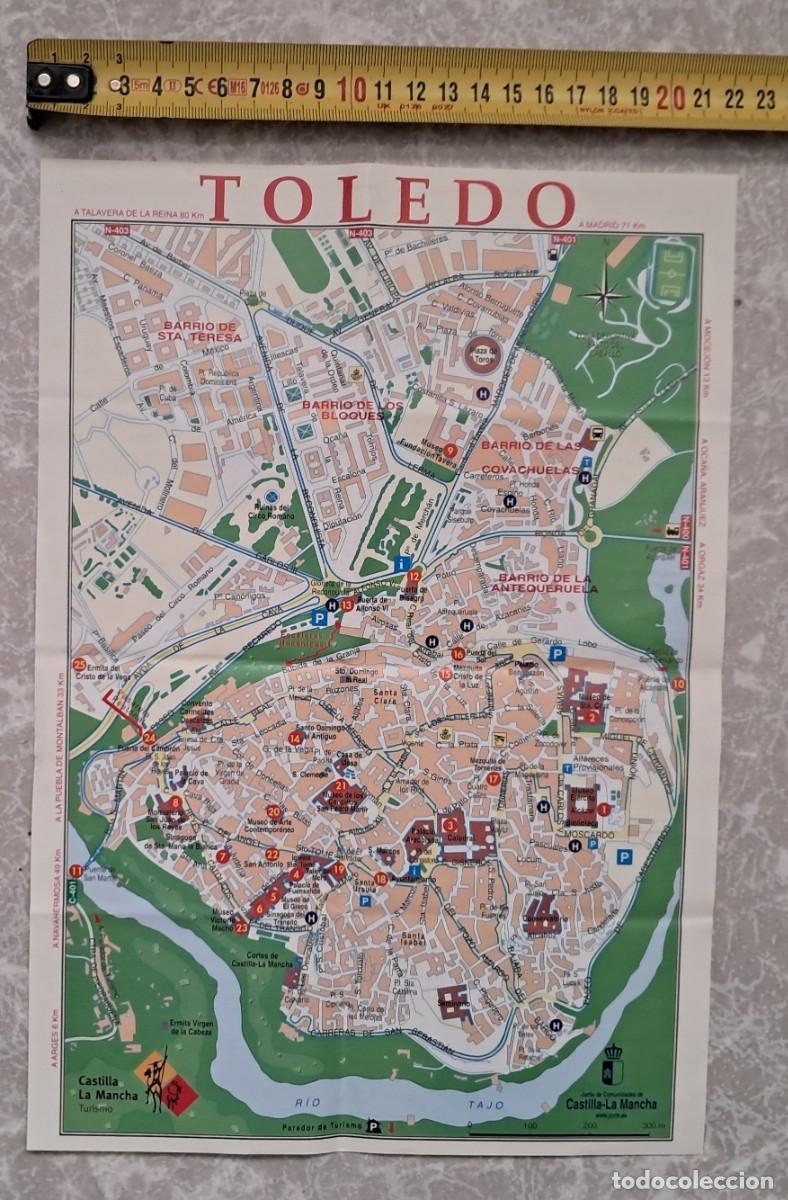 Folletos de turismo: folleto de turismo, Toledo, plano y monumentos de inter&eacute;s, a&ntilde;o 2002.