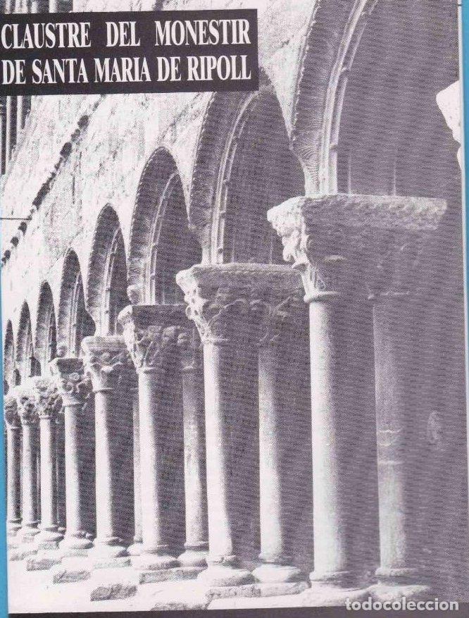 Tourismusbrosch&uuml;ren: CLAUSTRE DEL MONESTIR DE SANTA MARIA DE RIPOLL. MUSEU LAPIDARI. FOLLETO TR&Iacute;PTICO. 1987