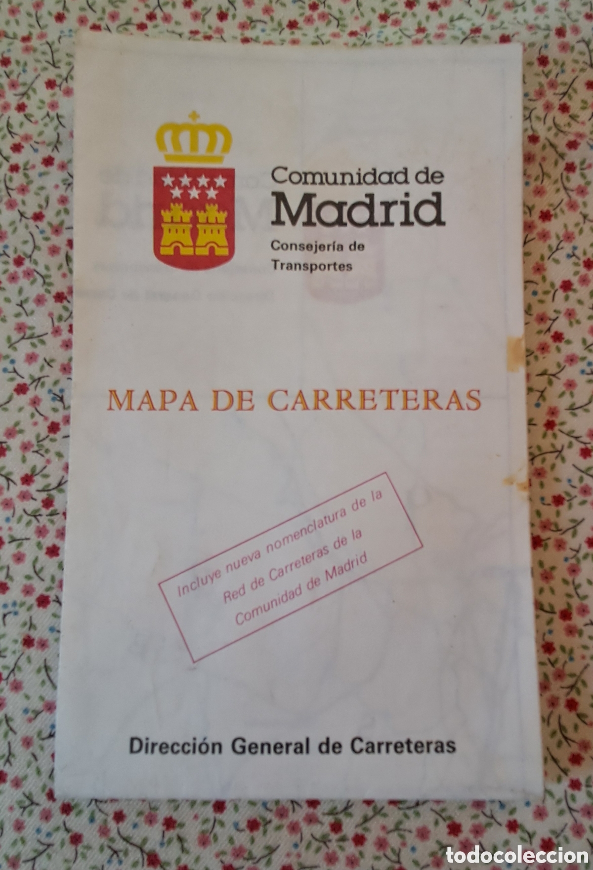 Folletos de turismo: Mapa de Carreteras Comunidad de Madrid 1993