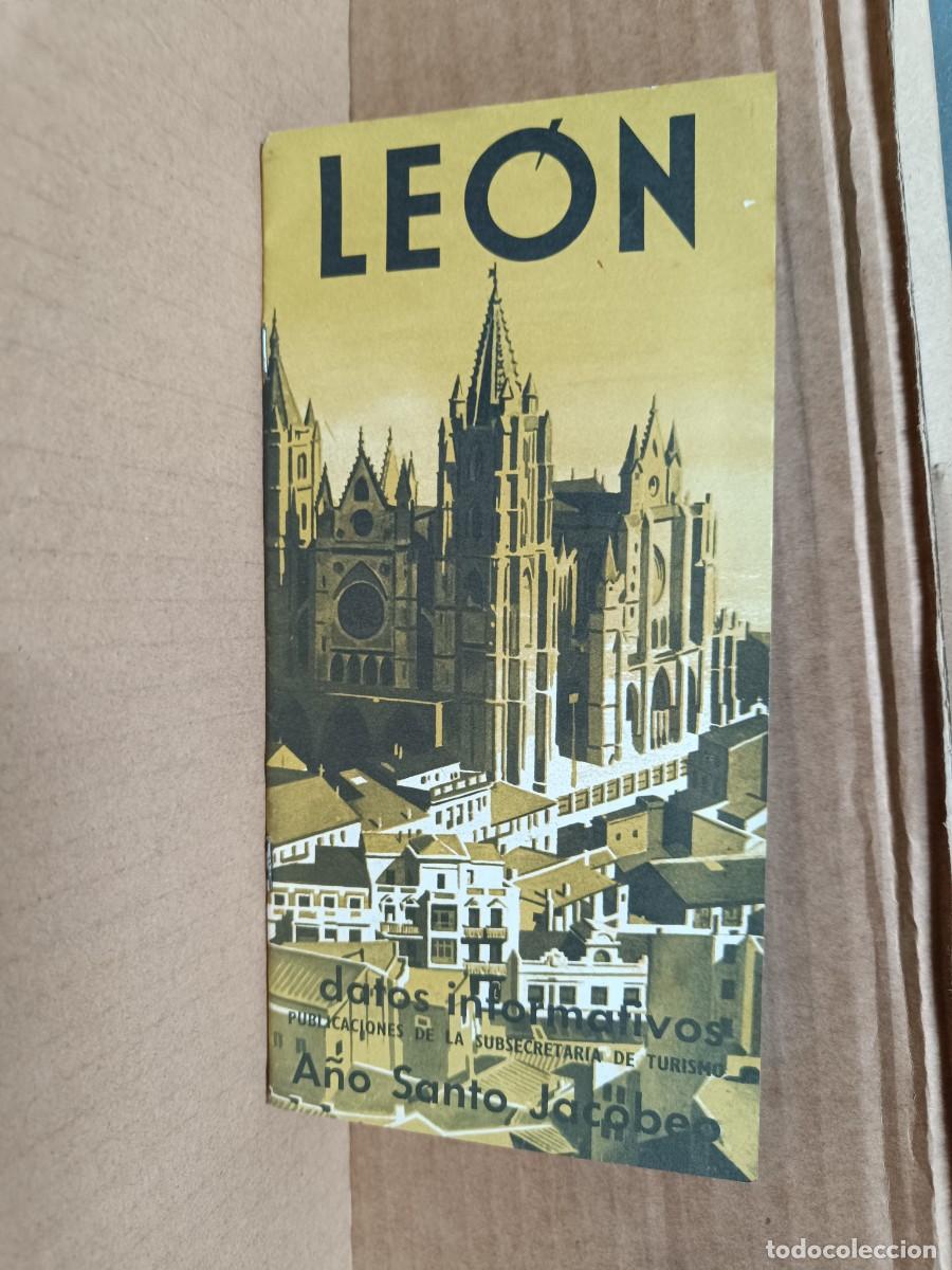 Folletos de turismo: ANTIGUO FOLLETO TURISTICO DE LEON, 1965 A&Ntilde;O SANTO JACOBEO -P25
