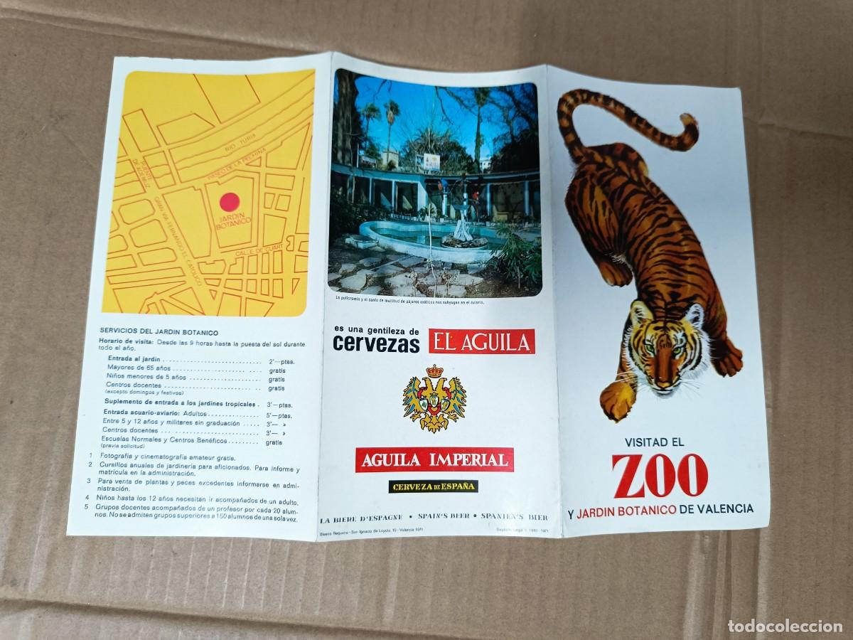 Folletos de turismo: ANTIGUO FOLLETO TURISTICO DEL ZOO Y JARDIN BOTANICO DE VALENCIA, 1971 -P25