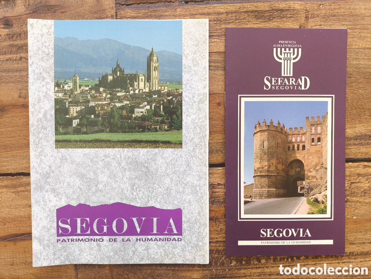 Folletos de turismo: Lote folletos guia mapa desplegable turismo Segovia Sefarad Patrimonio de la Humanidad