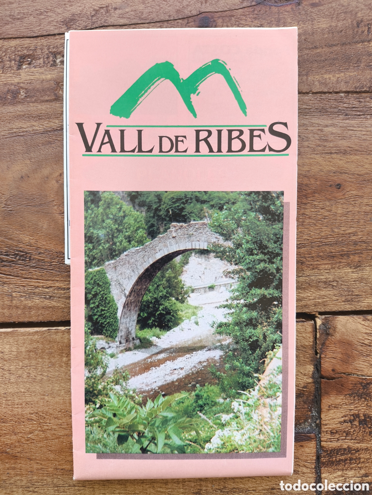Folletos de turismo: Folleto mapa guia desplegable turismo Vall de Ribes Cremallera Vall de Nuria y 4 pegatinas Girona