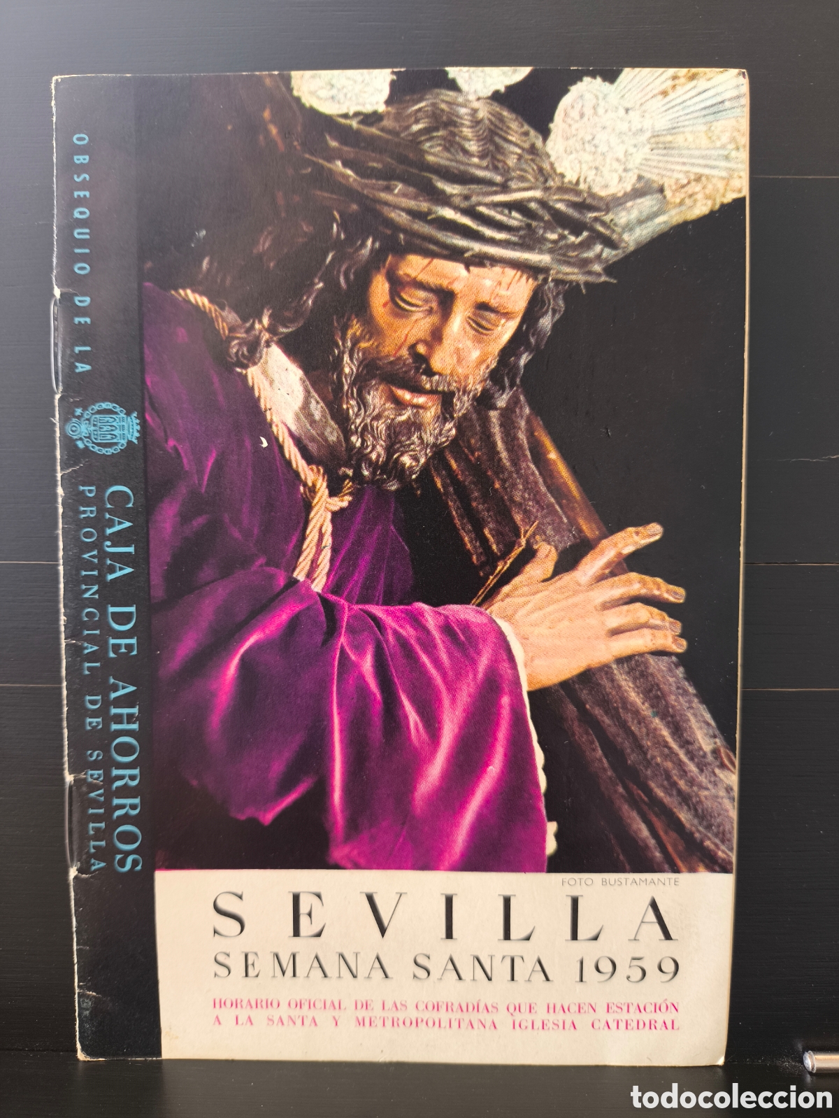 Folletos de turismo: Folleto informaci&oacute;n turismo Gu&iacute;a Horarios e Itinerarios Cofrad&iacute;as Semana Santa Sevilla 1959