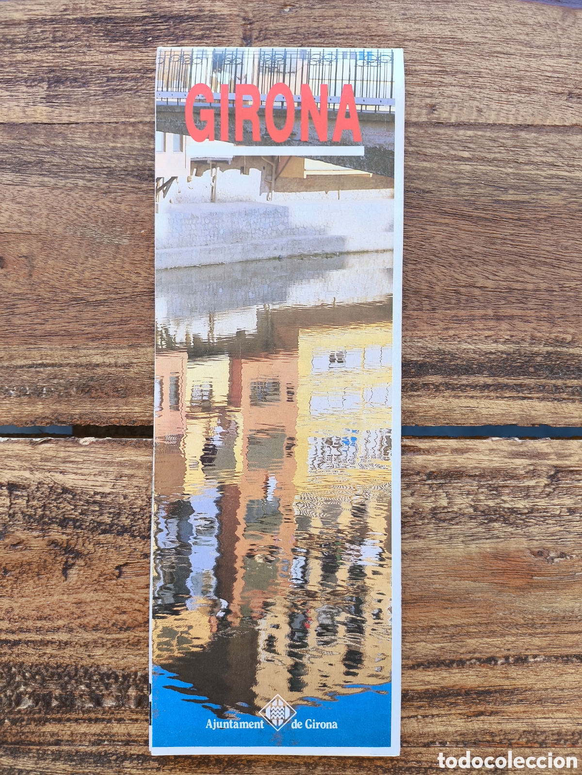 Folletos de turismo: Folleto mapa guia desplegable informaci&oacute;n turismo Girona Gerona