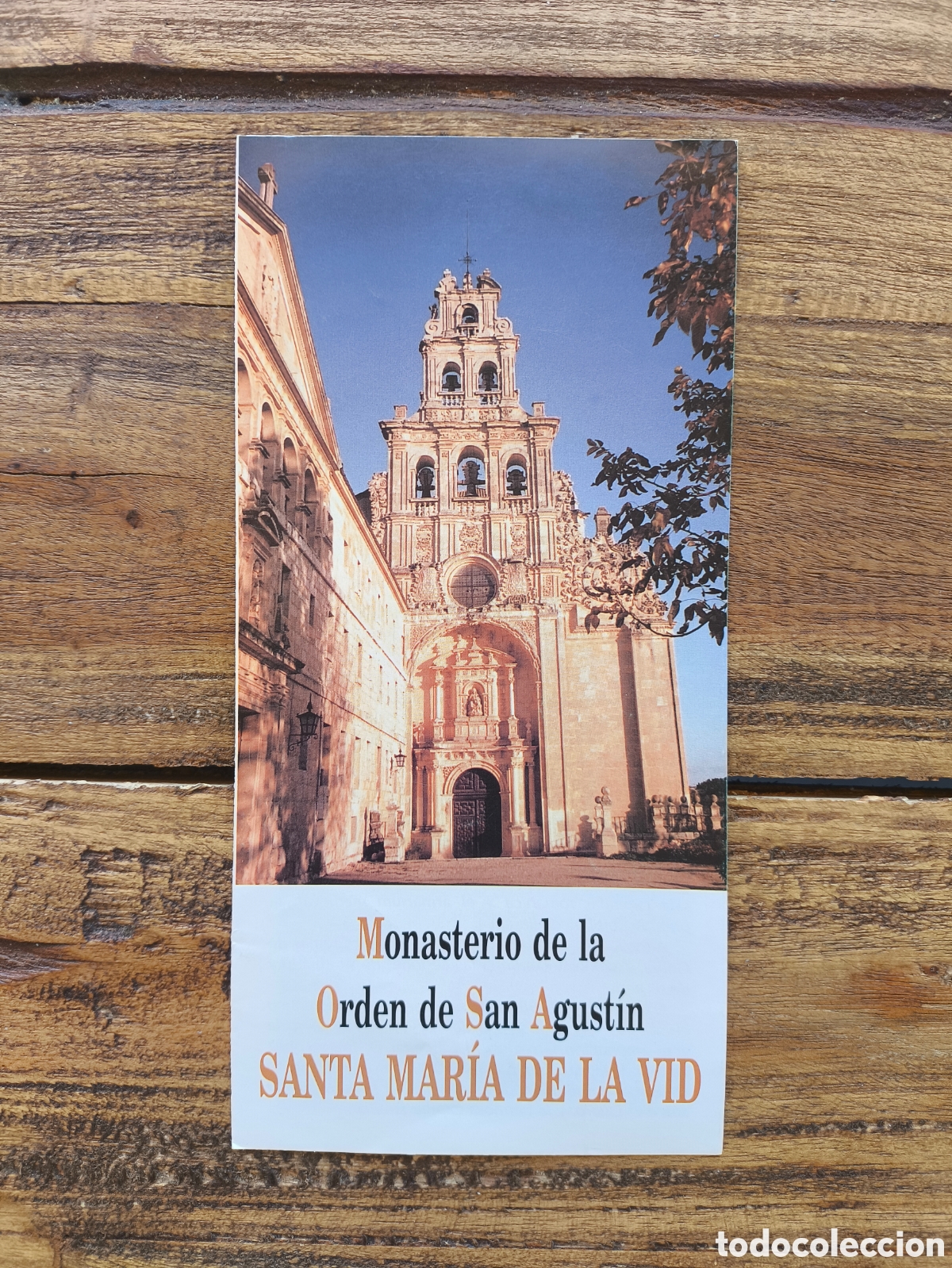 Folletos de turismo: Folleto guia informaci&oacute;n turismo Monasterio de la Orden de San Agust&iacute;n Santa Mar&iacute;a de la Vid Burgos