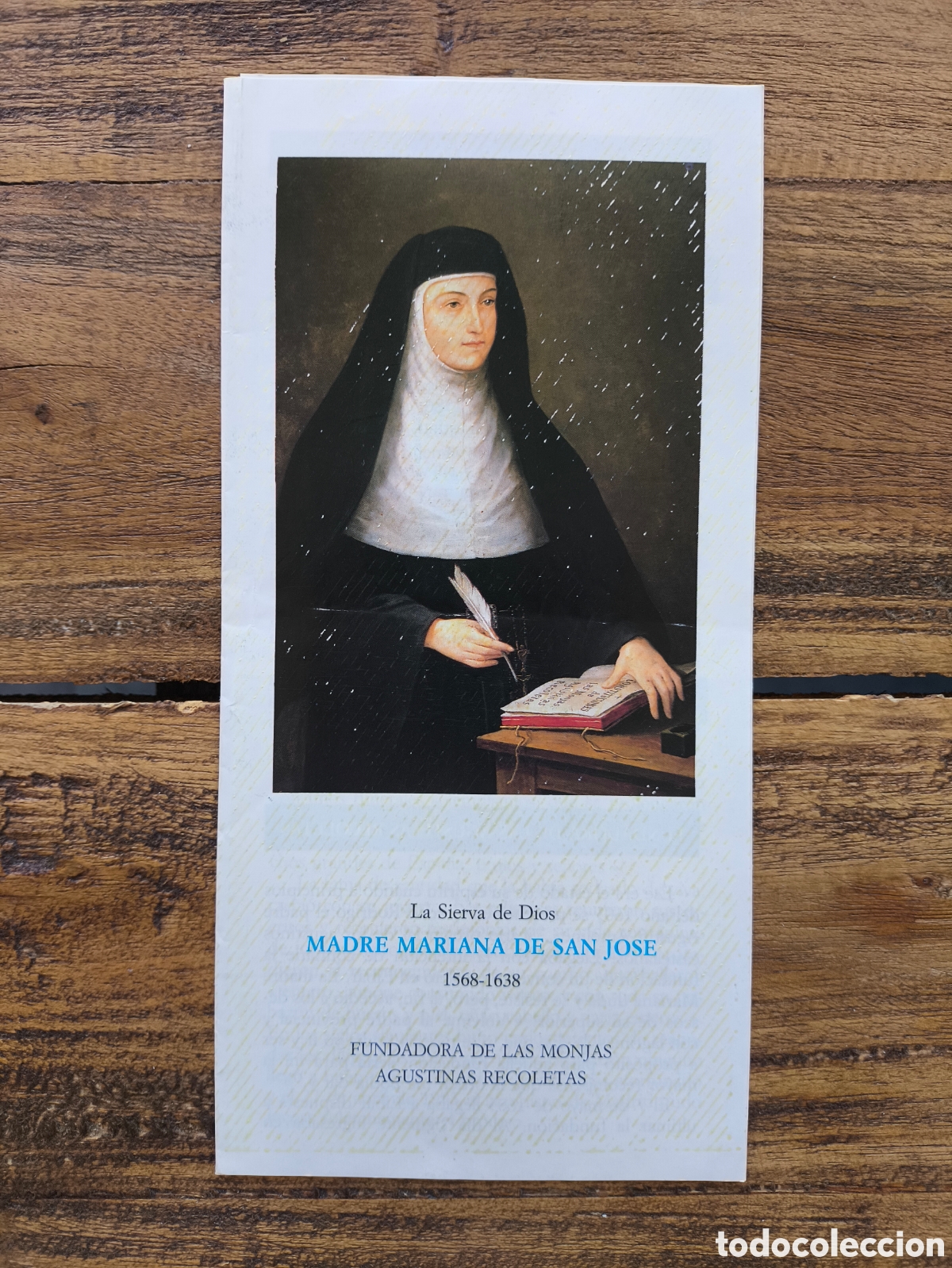 Folletos de turismo: Folleto informaci&oacute;n Madre Mariana de San Jos&eacute; Fundadora de las Monjas Agustinas Recoletas