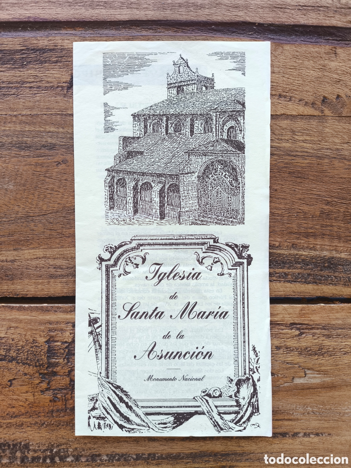 Folletos de turismo: Folleto informaci&oacute;n Iglesia de Santa Mar&iacute;a de la Asunci&oacute;n Laredo Cantabria