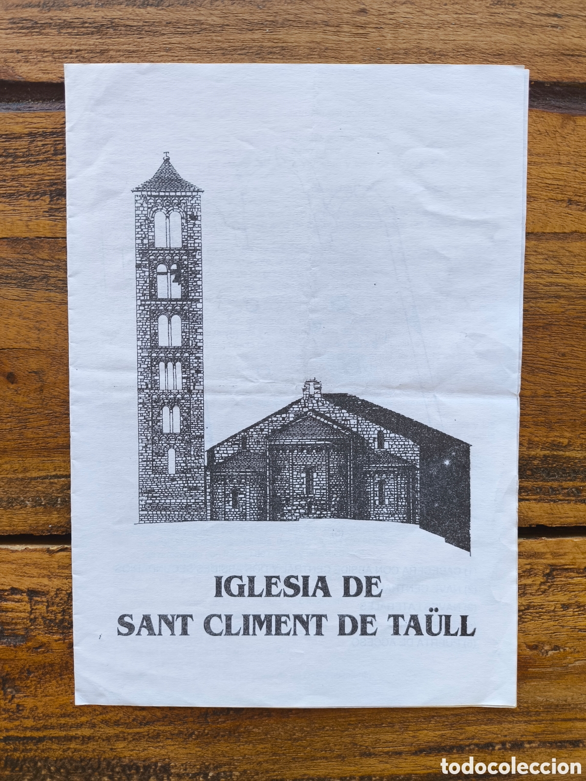 Folletos de turismo: Folleto informaci&oacute;n guia iglesia Sant Climent de Taull Vall de Bo&iacute; Lleida