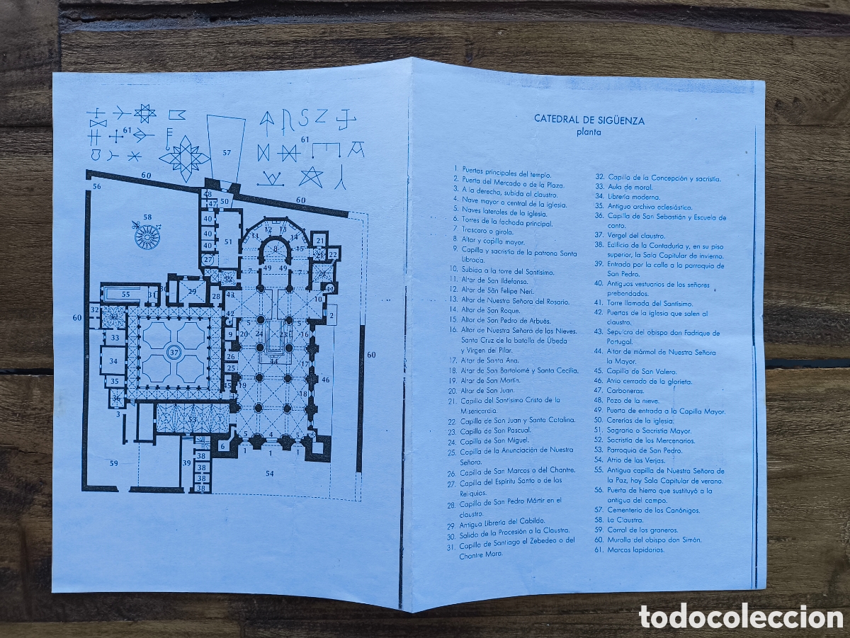 Folletos de turismo: Folleto informaci&oacute;n guia Planta Catedral de Sig&uuml;enza