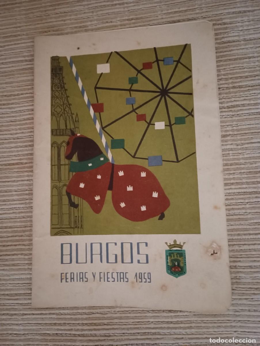 Folletos de turismo: FERIAS Y FIESTAS DE BURGOS 1959 PROGRAMA OFICIAL