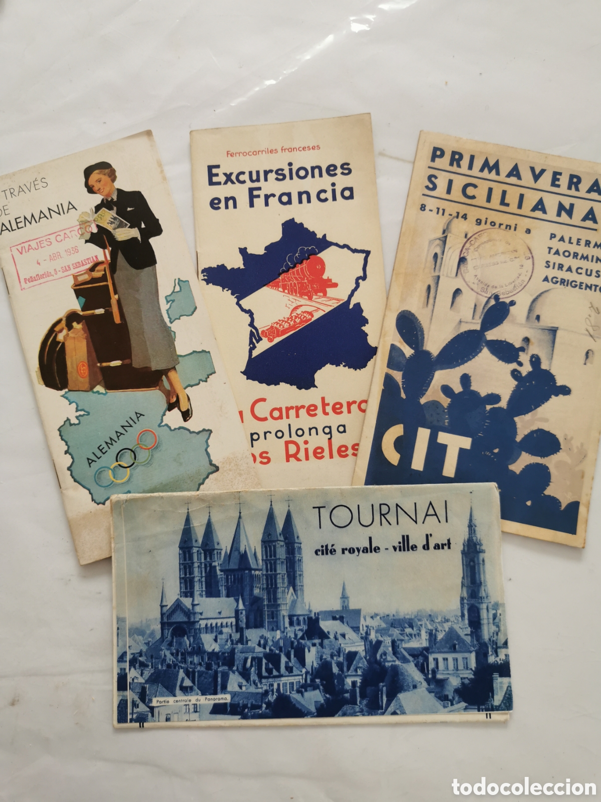 Folletos de turismo: Folletos tur&iacute;sticos a&ntilde;os 30