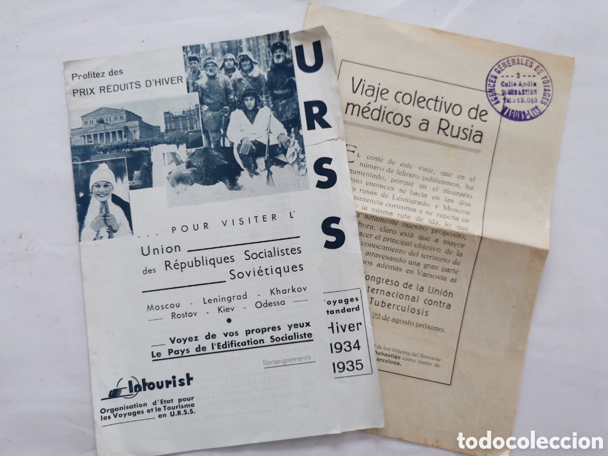 Folletos de turismo: Folletos URSS, a&ntilde;os 30