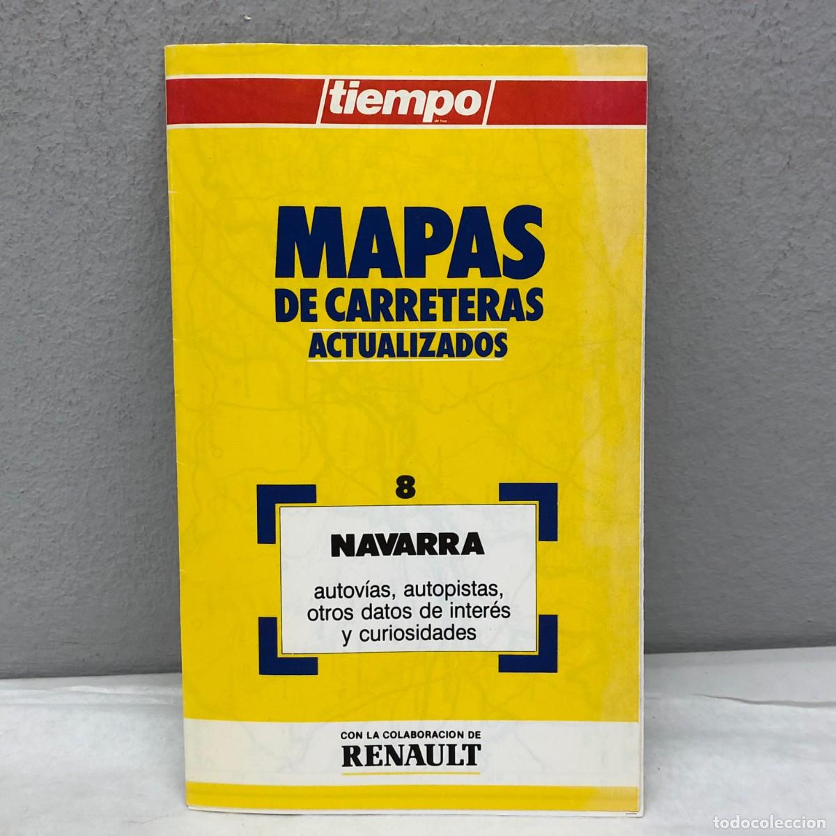 Folletos de turismo: MAPAS DE CARRETERAS ACTUALIZADOS - NAVARRA - TIEMPO / 1213