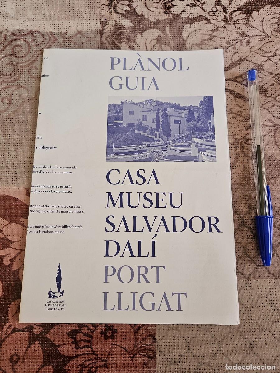 Folletos de turismo: Folleto Plano Gu&iacute;a Casa Museo Salvador Dal&iacute; Port Lligat, Cadaqu&eacute;s Municipio De Gerona (Espa&ntilde;a).