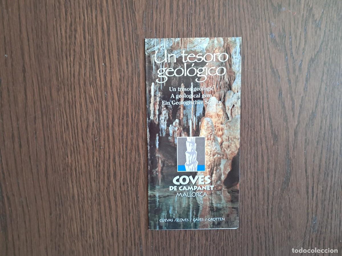 Folletos de turismo: folleto de publicidad, turismo, coves de Campanet, Mallorca. un tesoro geol&oacute;gico.