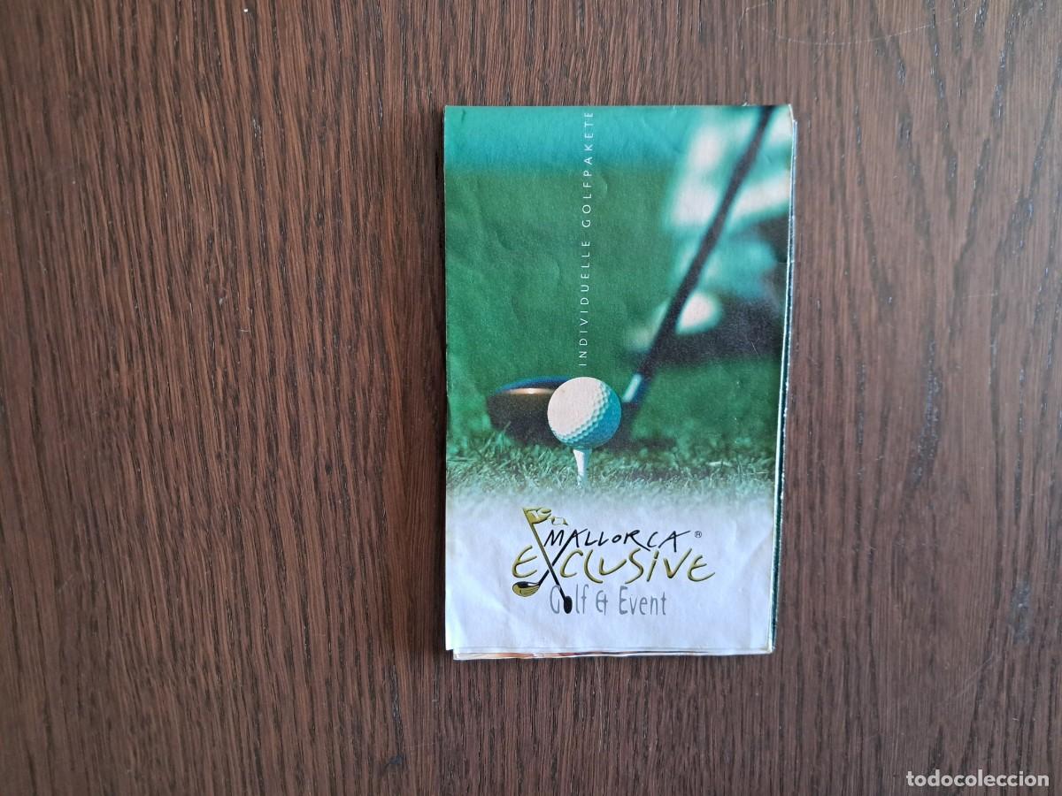 Folletos de turismo: folleto de publicidad, turismo, Mallorca exclusive golf et event, con mapa Mallorca.