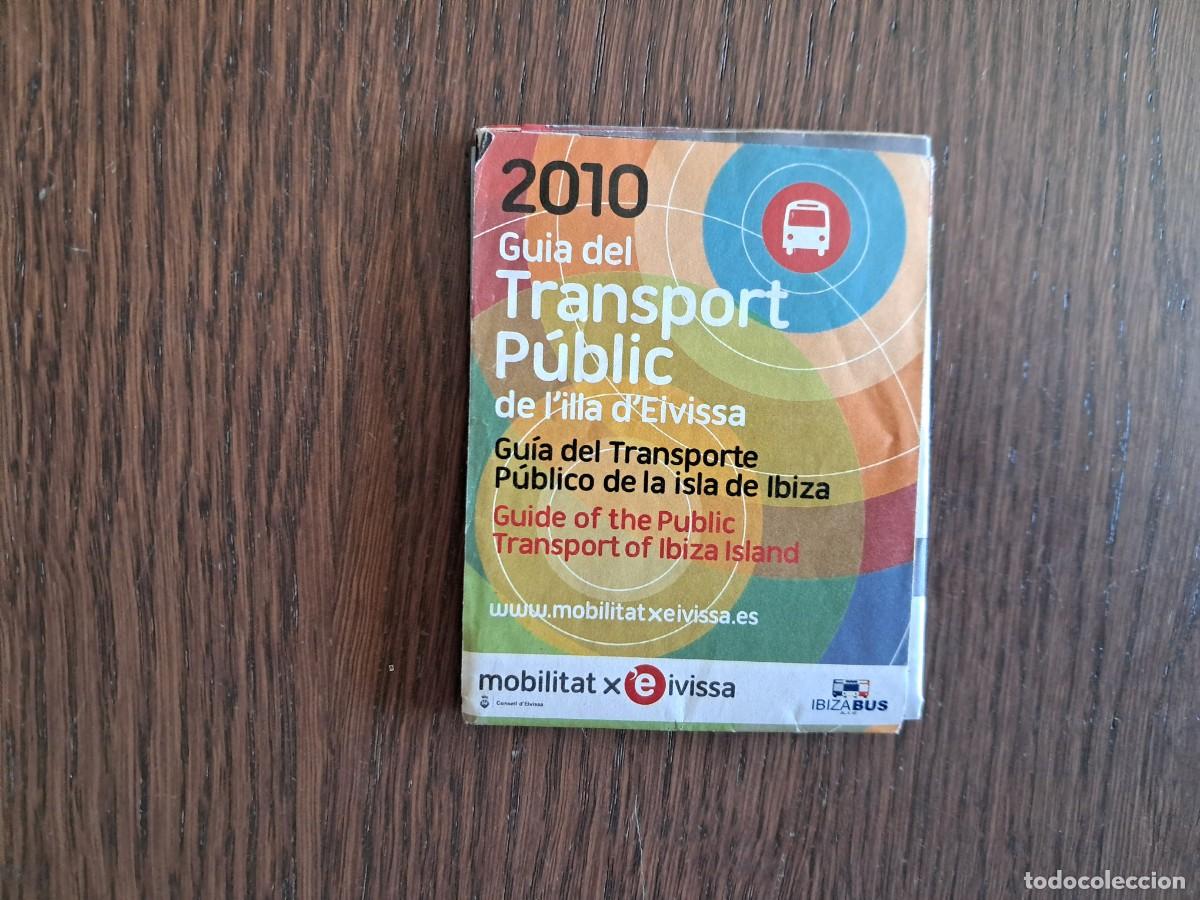 Folletos de turismo: folleto de transportes, guia del transport p&uacute;blic, Eivissa 2010. Ibiza bus.