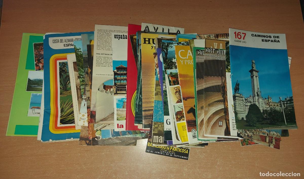 Folletos de turismo: Lote 103 libretos folletos mapas tur&iacute;sticos antiguos a&ntilde;os 50 60 70