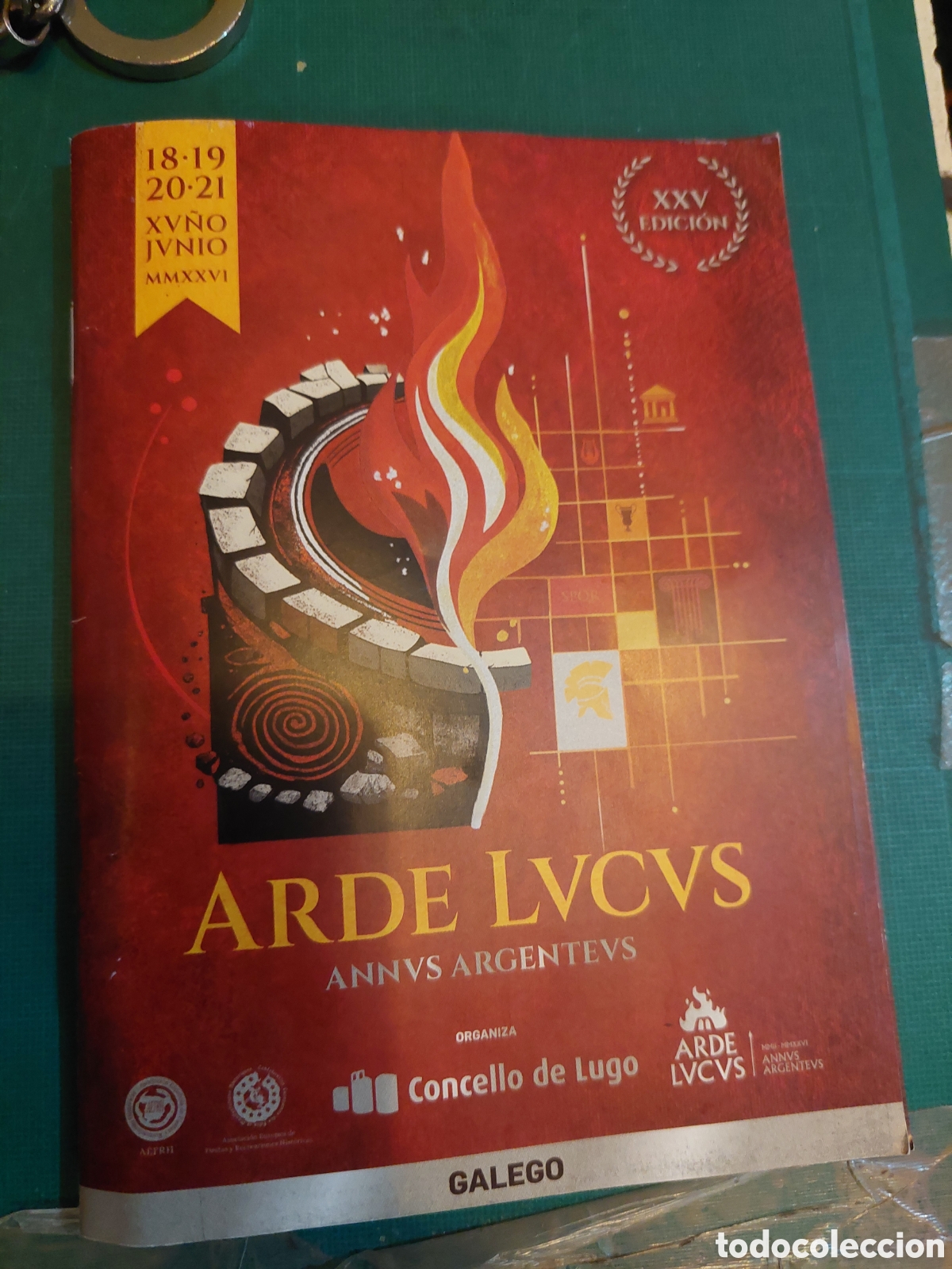 Folletos de turismo: LUGO CAT&Aacute;LOGO ARDE LVCVS 2026 JUNIO 25 EDICI&Oacute;N FIESTA ROMANA GALEGO