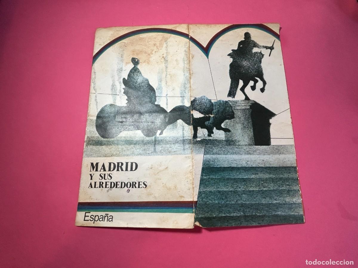 Folletos de turismo: PLANO MADRID Y SUS ALREDEDORES 1973