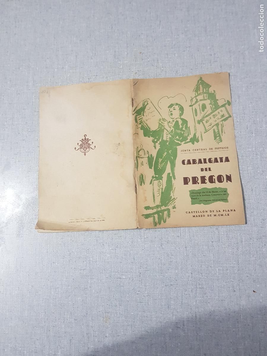 Folletos de turismo: CABALGATA DEL PREGON 1960 FIESTAS DE LA MAGDALENA