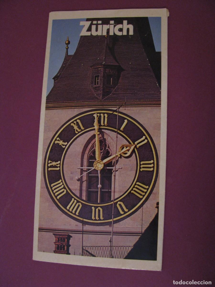 Folletos de turismo: FOLLETO DE TURISMO DE SUIZA. ZURICH 1979.