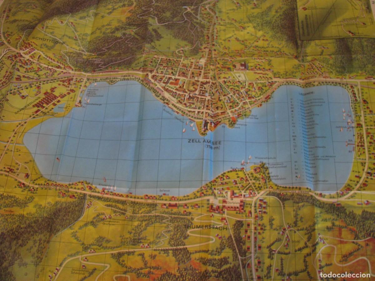 Folletos de turismo: FOLLETO DE TURISMO DE AUSTRIA. MAPA DE ZELL AM SEE 1977