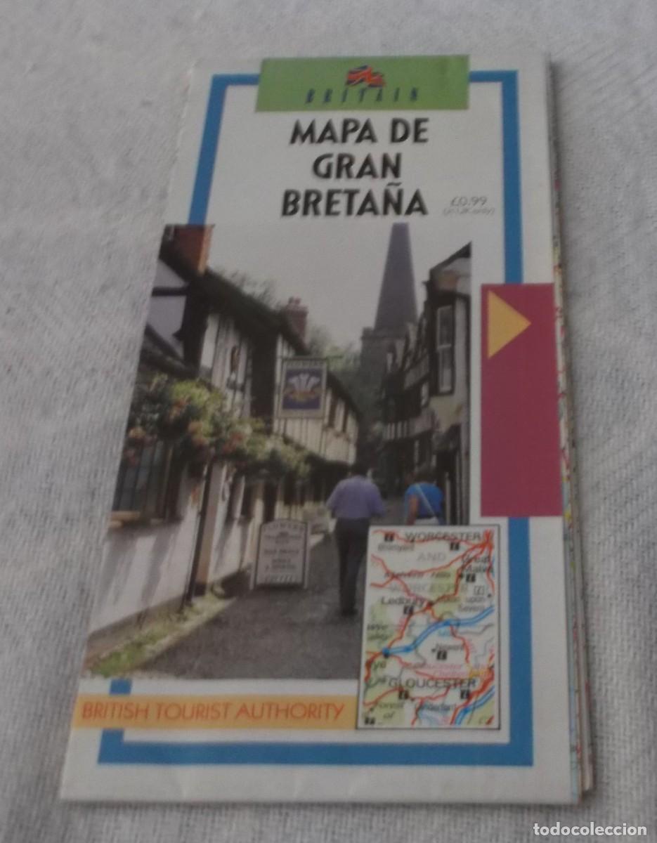 Folletos de turismo: Mapa de gran breta&ntilde;a