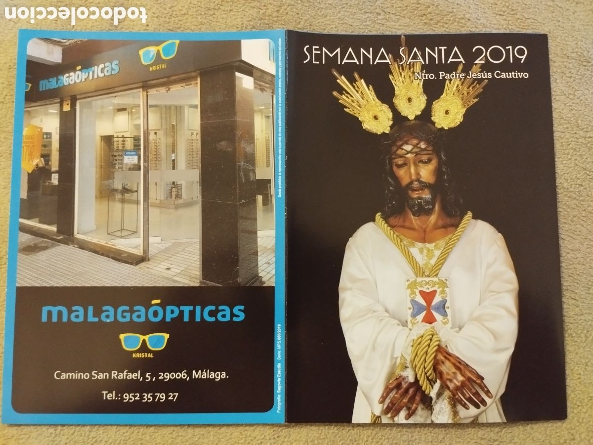 Folletos de turismo: Programa / Itinerario Semana Santa M&aacute;laga 2019
