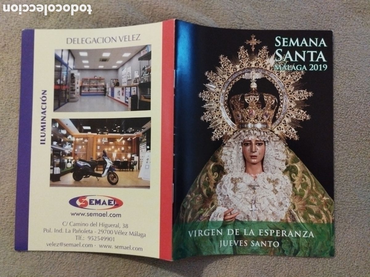 Folletos de turismo: Programa / Itinerario Semana Santa M&aacute;laga 2019