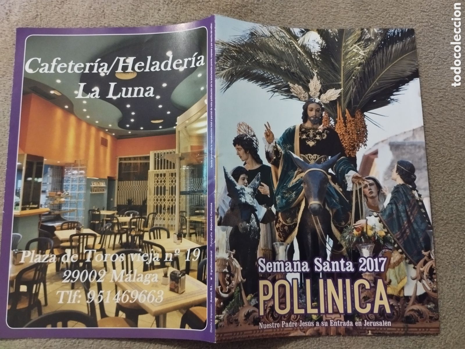 Folletos de turismo: Programa / Itinerario Semana Santa M&aacute;laga 2017