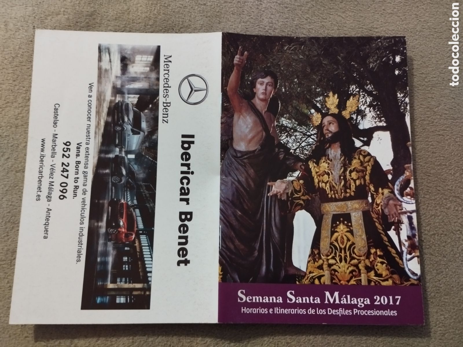 Folletos de turismo: Programa / itinerario Semana Santa M&aacute;laga 2017