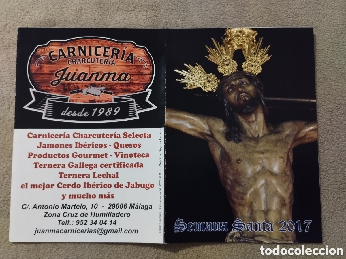 Folletos de turismo: Programa / Itinerario Semana Santa M&aacute;laga 2017