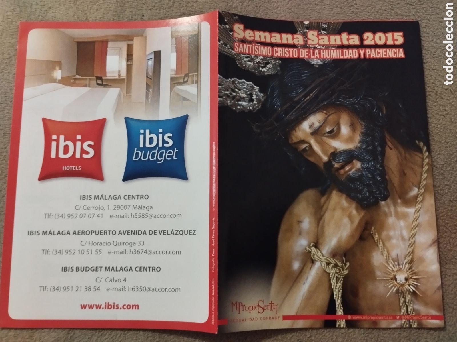 Folletos de turismo: Programa / itinerario Semana Santa M&aacute;laga 2015 - Foto 1