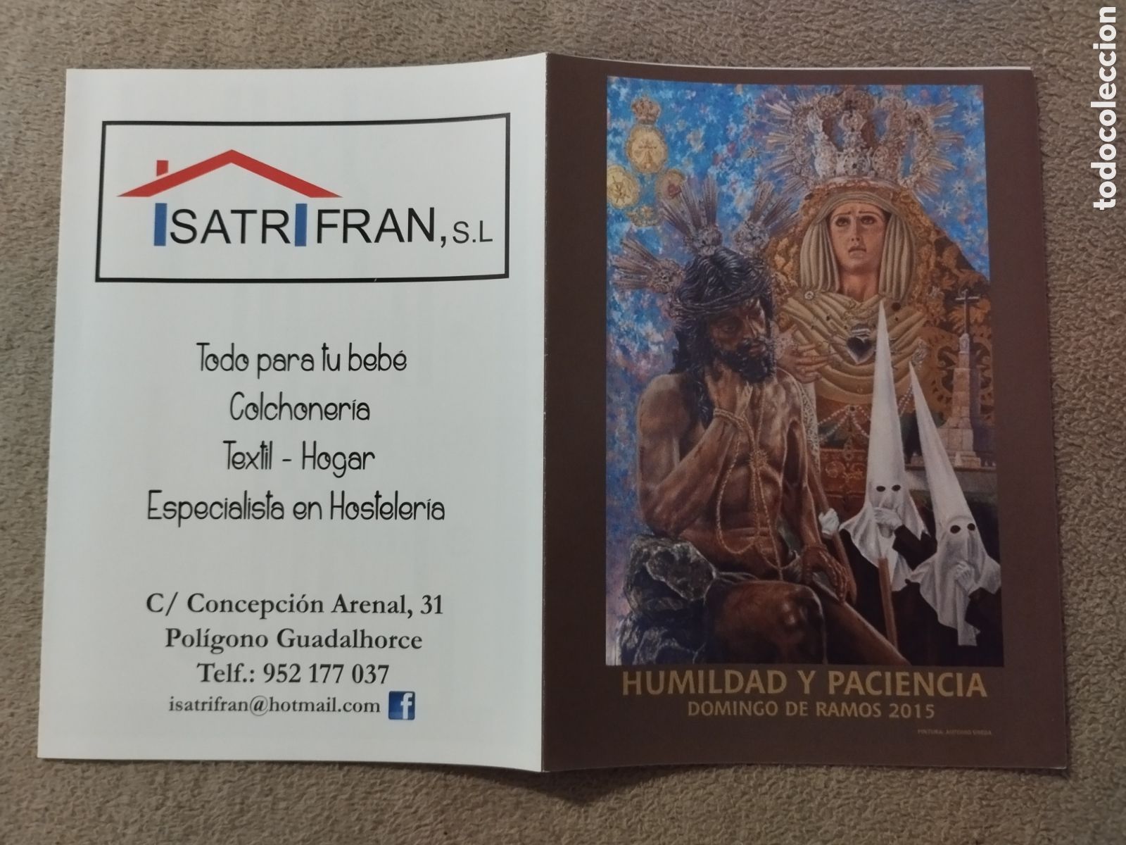 Folletos de turismo: Programa / Itinerario Semana Santa M&aacute;laga 2015