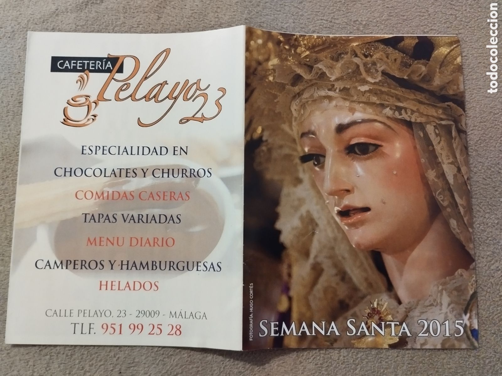 Folletos de turismo: Programa / itinerario Semana Santa M&aacute;laga 2015