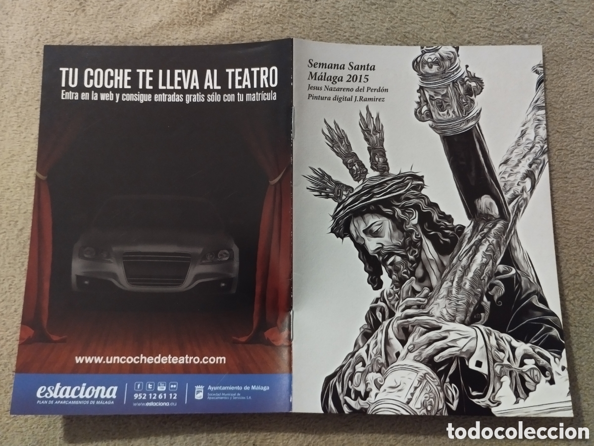 Folletos de turismo: Programa / itinerario Semana Santa M&aacute;laga 2015