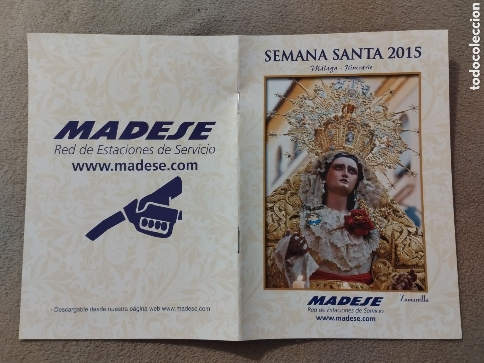Folletos de turismo: Programa / itinerario Semana Santa M&aacute;laga 2015