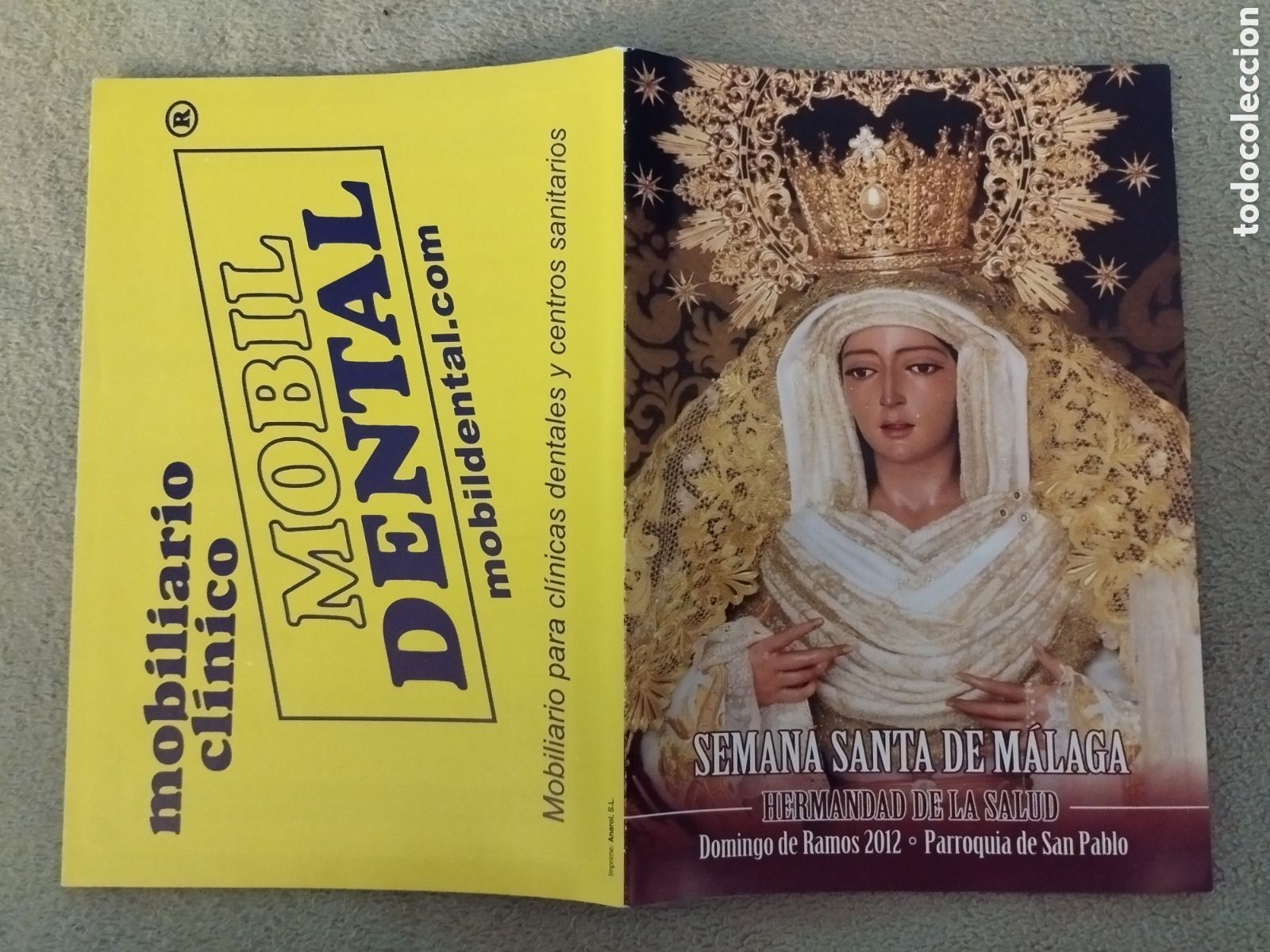 Folletos de turismo: Programa / Itinerario Semana Santa M&aacute;laga 2012