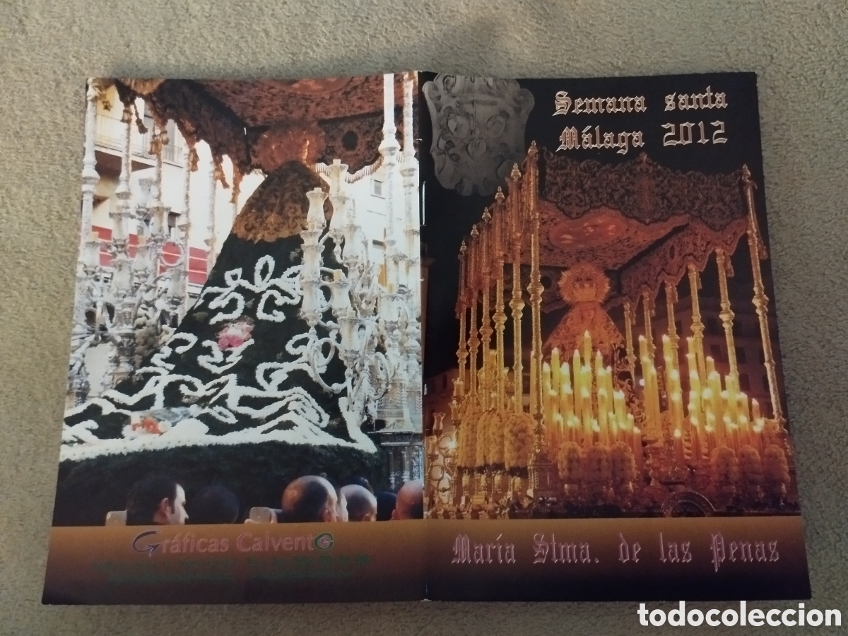 Folletos de turismo: Programa / itinerario Semana Santa M&aacute;laga 2012