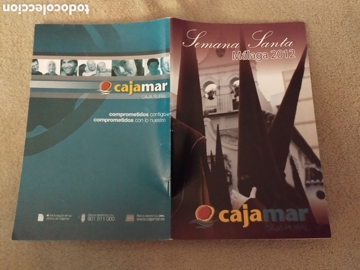 Folletos de turismo: Programa / itinerario Semana Santa M&aacute;laga 2012